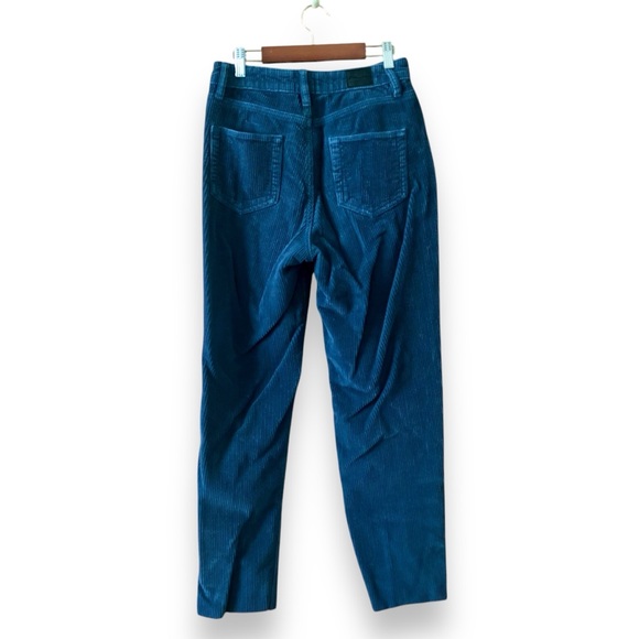 Urban Outfitters BDG Mom High Rise Blue Corduroy Pants Cropped Size 27 - Picture 2 of 6